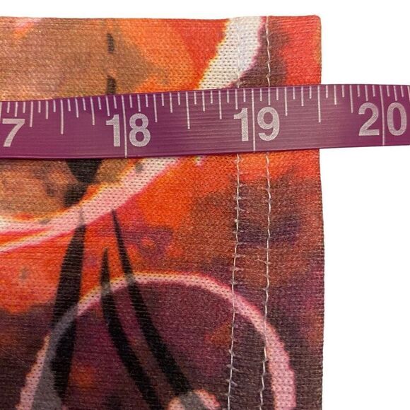 Indigo Soul Floral 3/4 Sleeve Shark bite Hem Top Sz 2XL - Picture 11 of 12